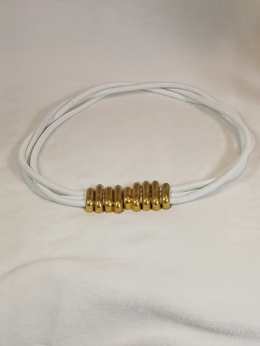 Vintage Bottega Veneta White Cord Belt.